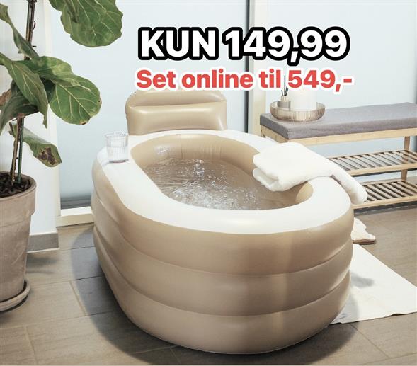 Oppusteligt badekar