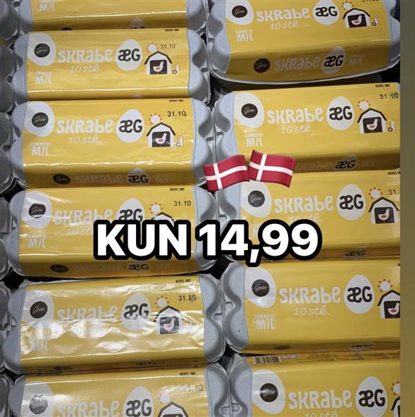 1 bakke Gestus skrabeæg