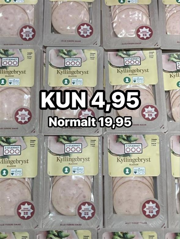 1 pakke kylling pålæg