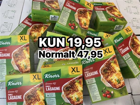 1 pakke Knorr Lasagne