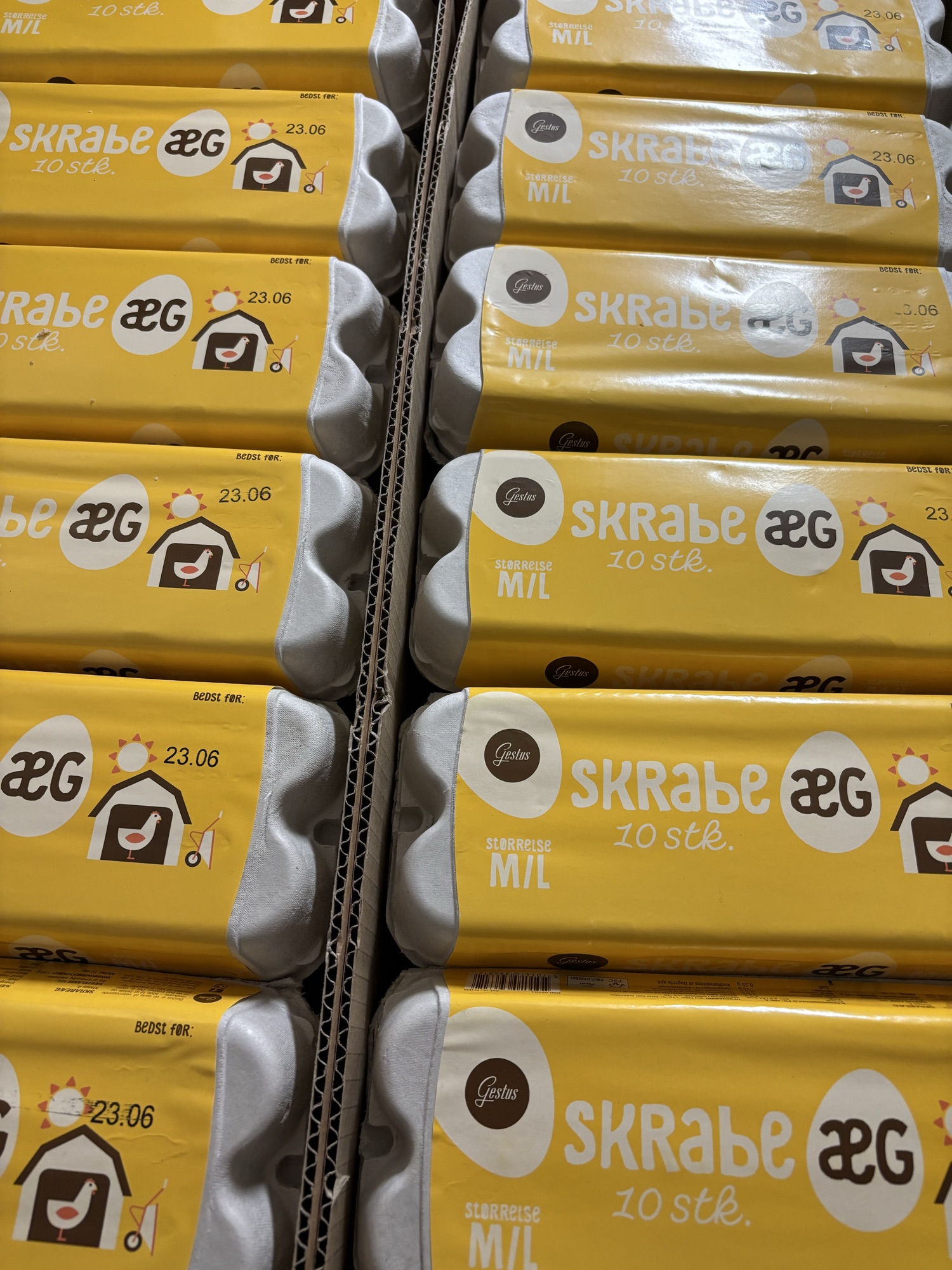 1 bakke Gestus skrabeæg