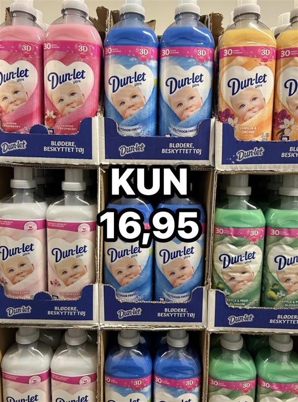 1 flaske Dun-let skyllemiddel