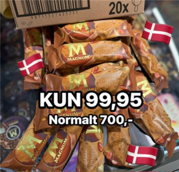 1 kasse Magnum is
