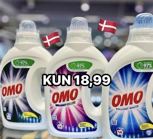 1 flaske Omo vaskemiddel