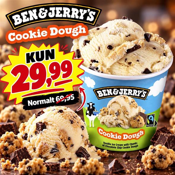 1 x Ben&Jerry Cookie Dough is