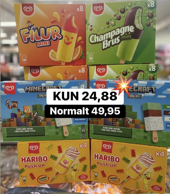 1 pakke Frisko ispinde