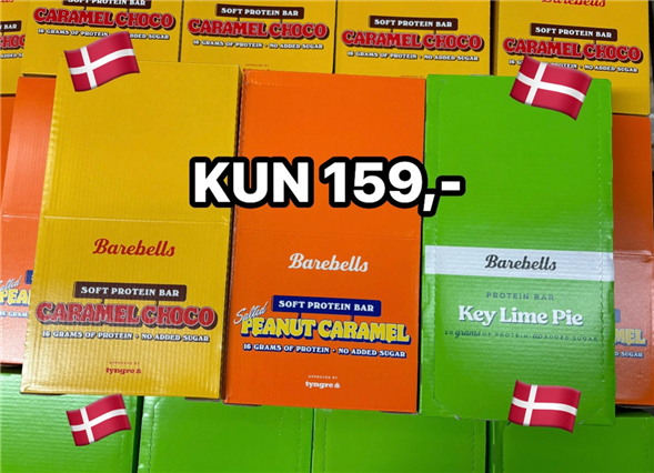 1 kasse Barebells Protein bars