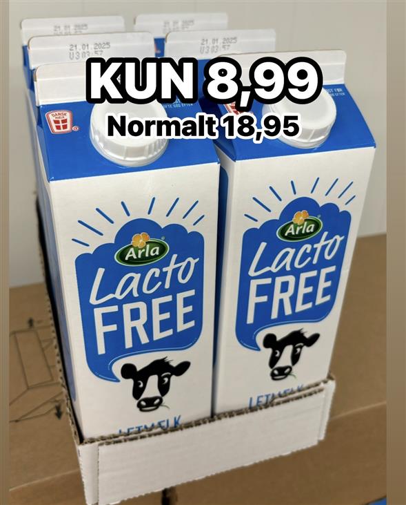 1 liter Økologisk Laktosefri Letmælk