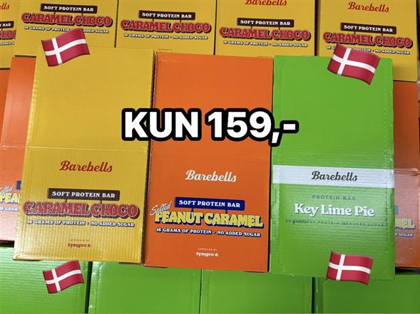 1 kasse Barebells PROTEINBAR