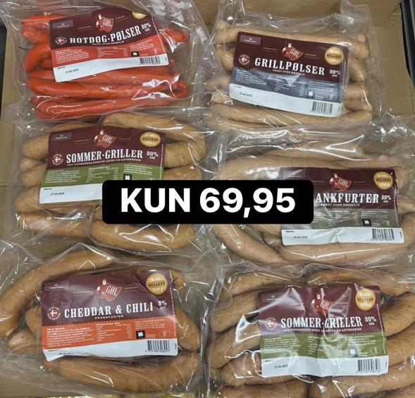1 pose Gøl MEGA KØBS pølser