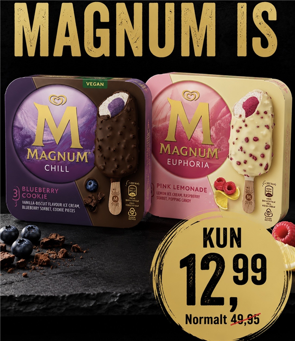 1 pakke Magnum is