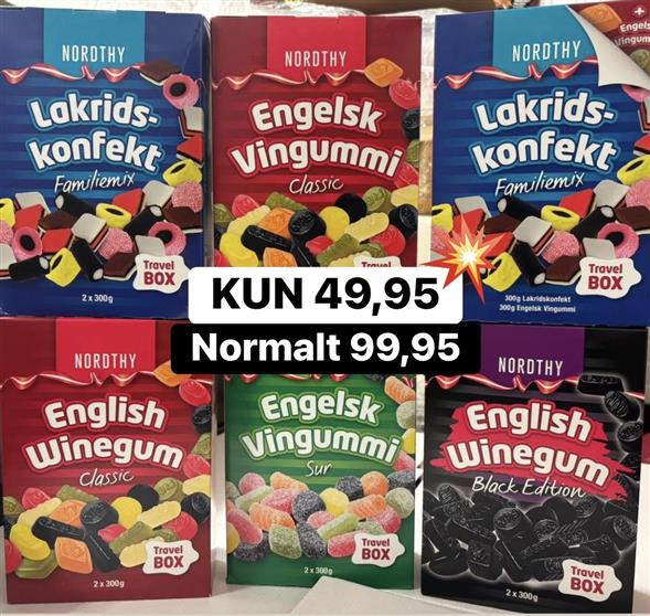 1 æske Nordthy slik