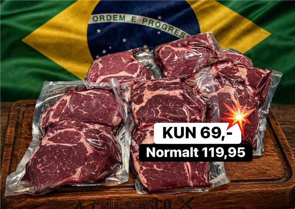 1 pakke Rib Eye steak