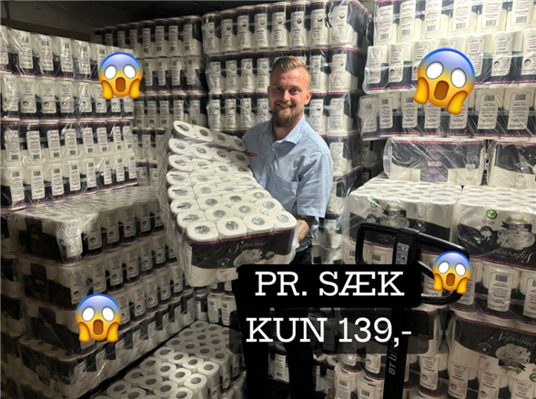 1 sæk suprema toiletpapir