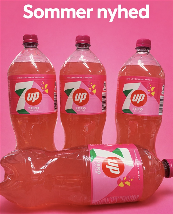 1 flaske 7UP Pink Lemonade