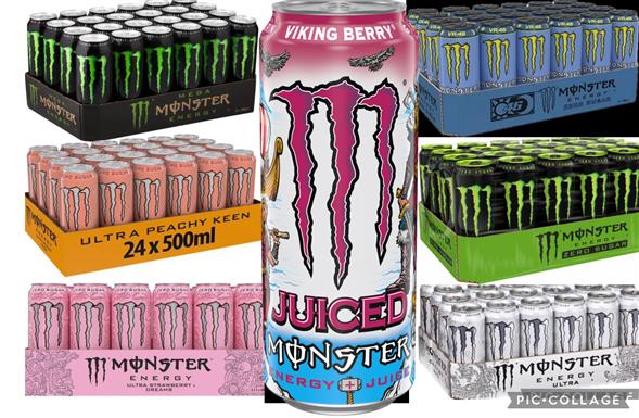 1 kasse Monster Energy