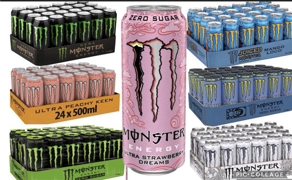 1 kasse Monster Energy