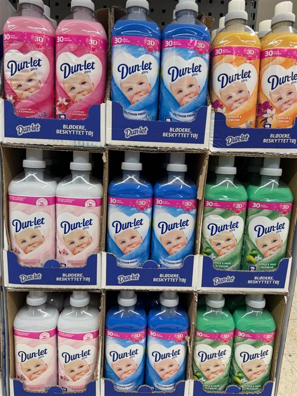 1 flaske Dun-let skyllemiddel