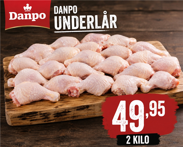 2 kilo Danpo underlår