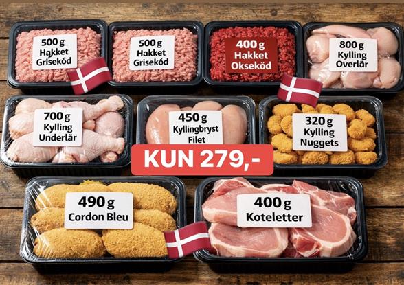 1 x kæmpe kødpakke