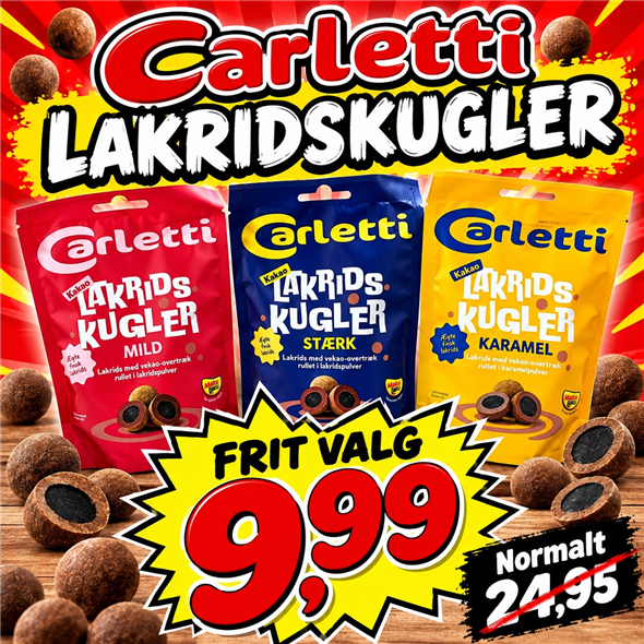 1 pose Carletti Lakridskugler
