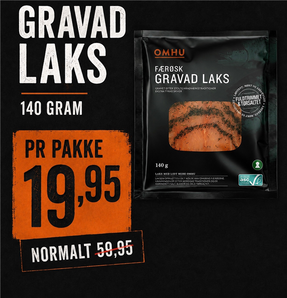 Omhu GRAVAD Laks