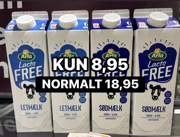 1 liter Laktosefri mælk