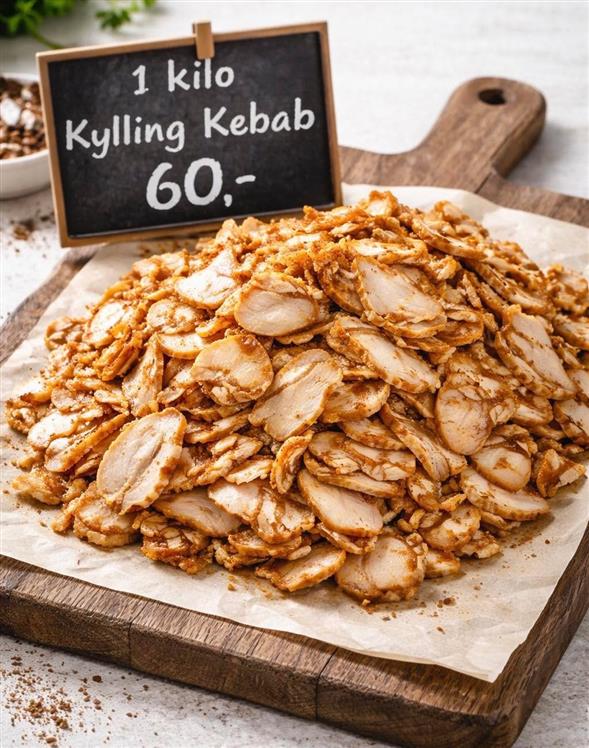 1 pose Dansk kylling kebab