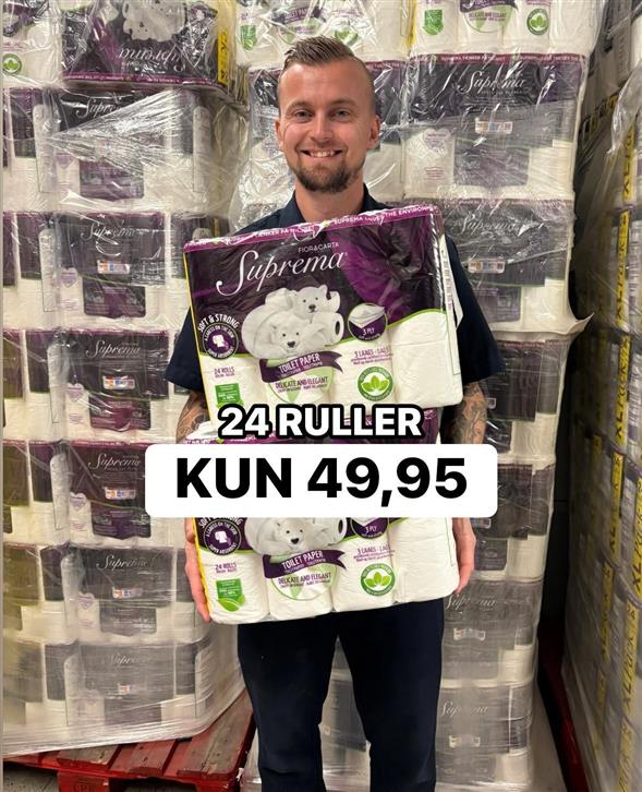 1 pakke Suprema toiletpapir