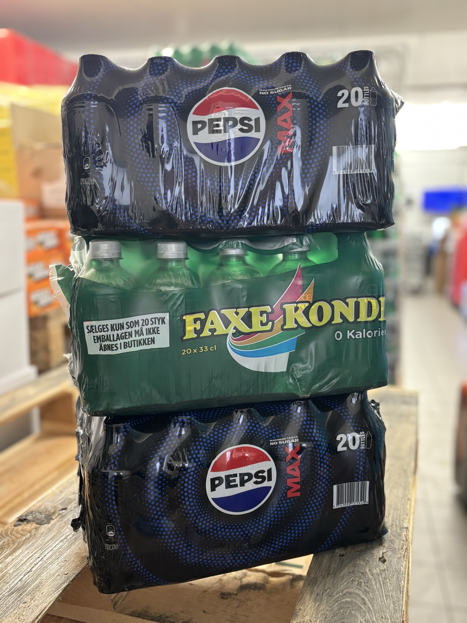 1 kasse PET Sodavand