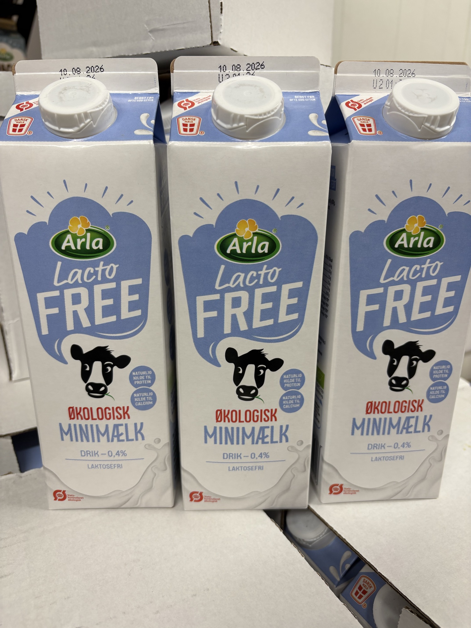 1 liter Laktosefri Øko Mini mælk