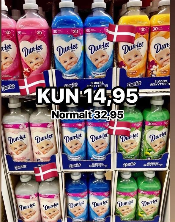 1 flaske Dun-let skyllemiddel