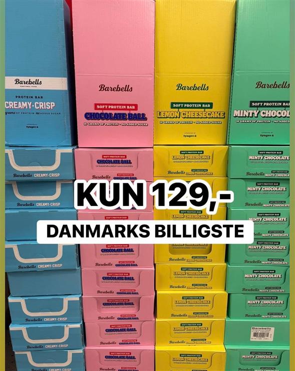 1 kasse Barebells protein bars