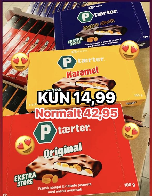 1 pakke Carletti P-tærter