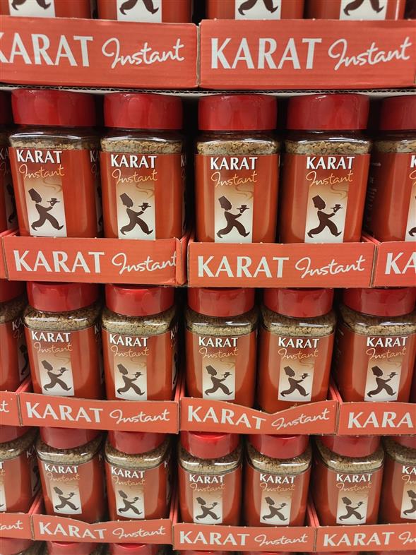 1 glas Karat Instant kaffe