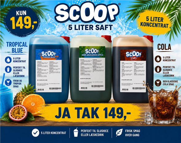 5 liter Scoop saft