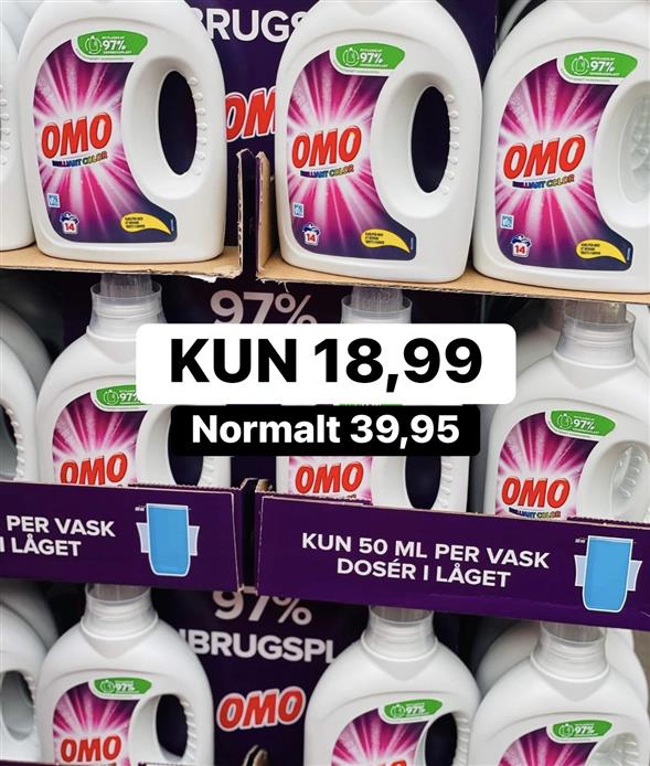 1 flaske Omo Color vaskemiddel