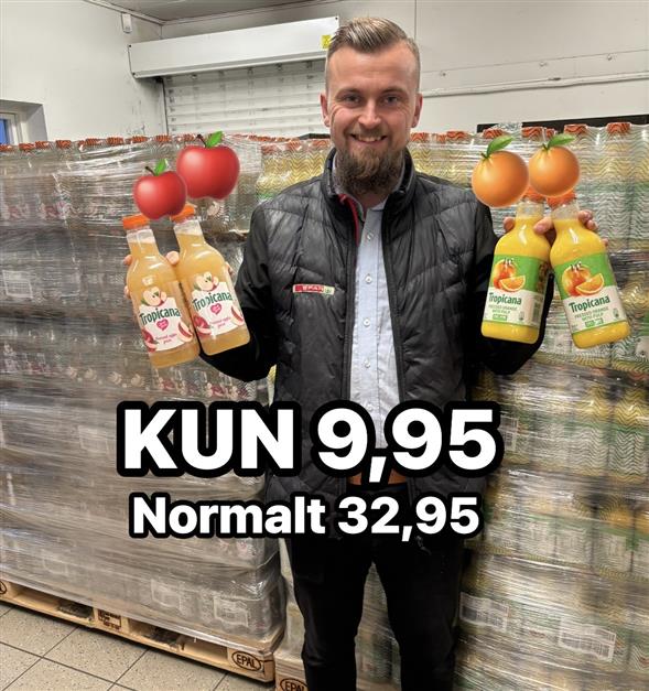 1 flaske Tropicana juice