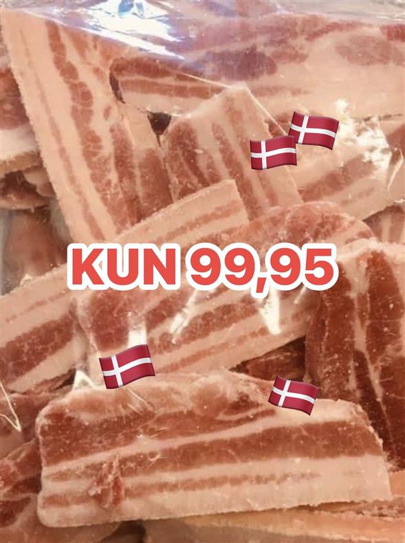 1 pose Flæsk i skiver