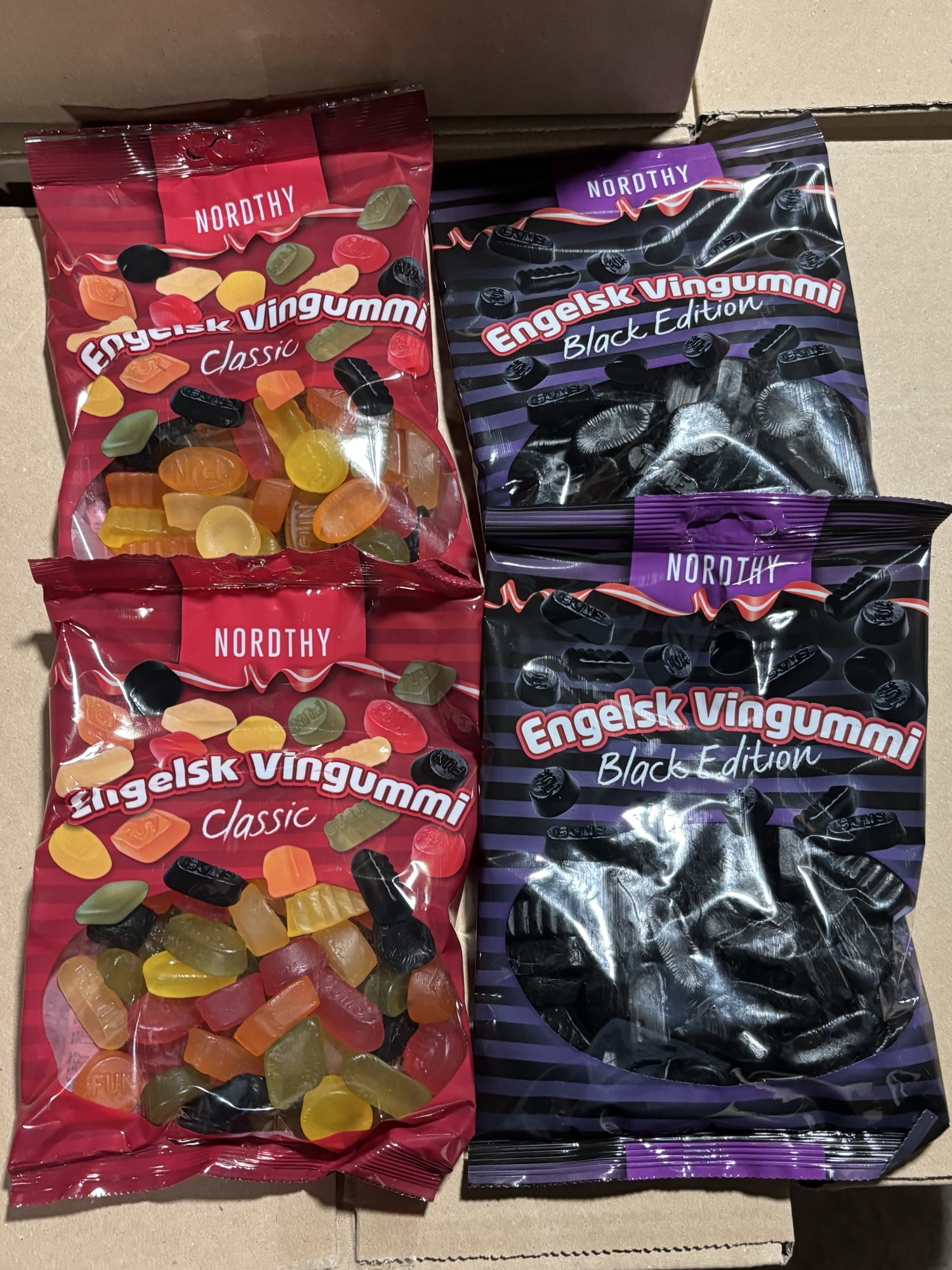 1 pose Engelsk Vingummi