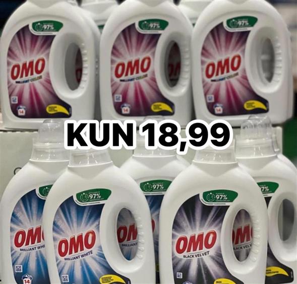 1 flaske Omo vaskemiddel