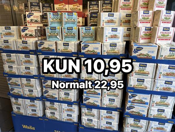 1 pakke Wasa knækbrød