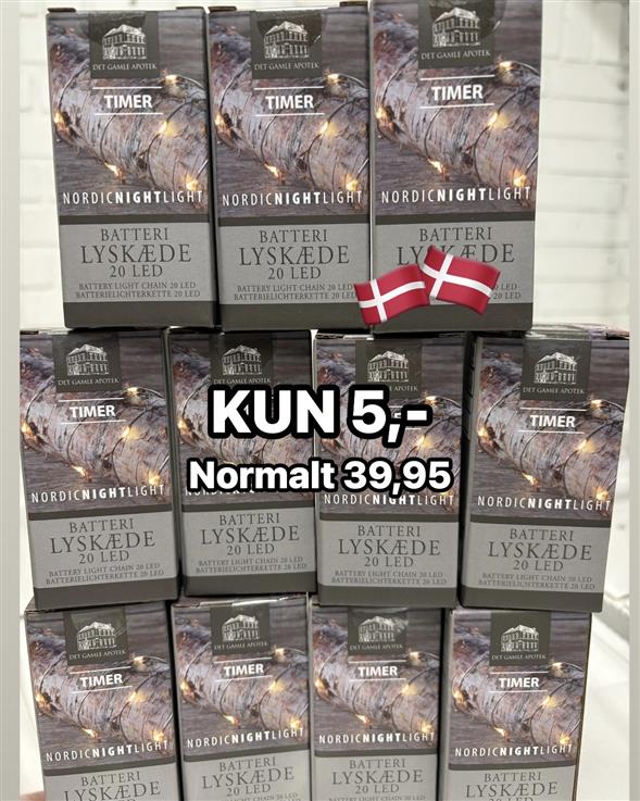 Batteri lyskæde med 20 LED