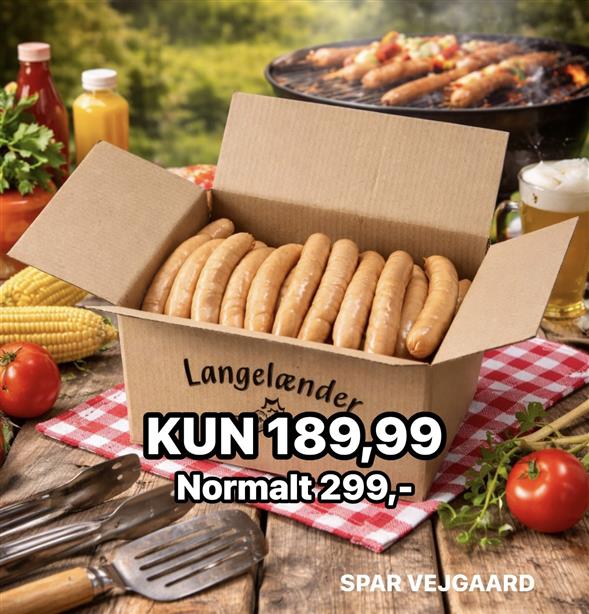 1 kasse Langelænder Frankfurter