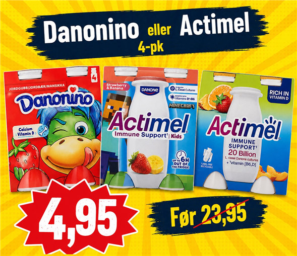 1 pakke Actimel 4pak