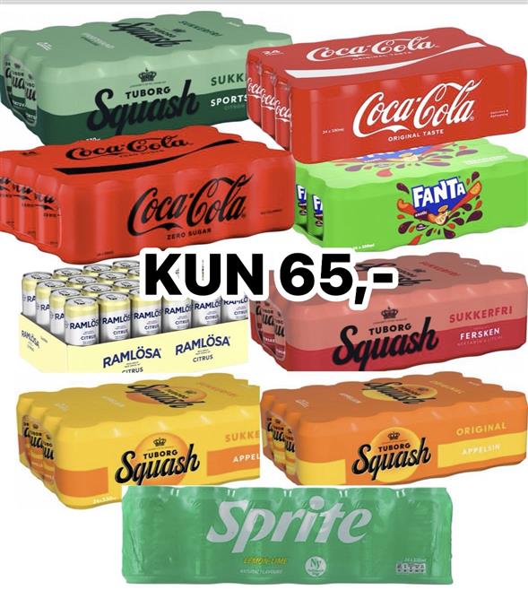 1 kasse sodavand