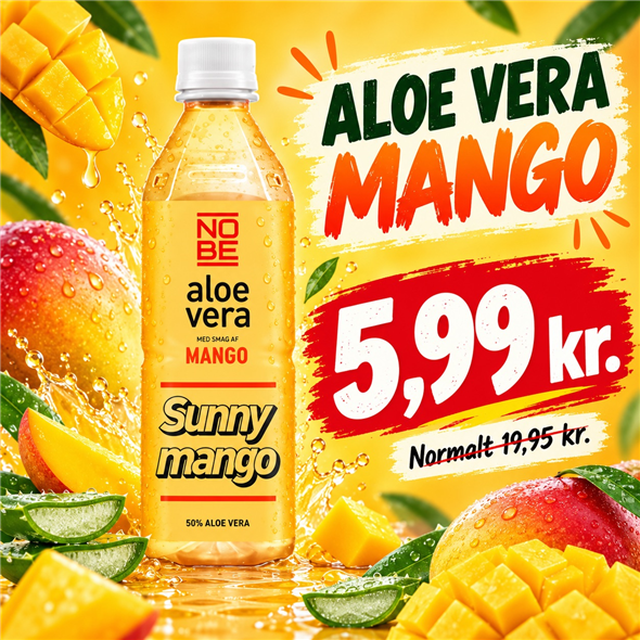 1 flaske Aloe Vera Mango