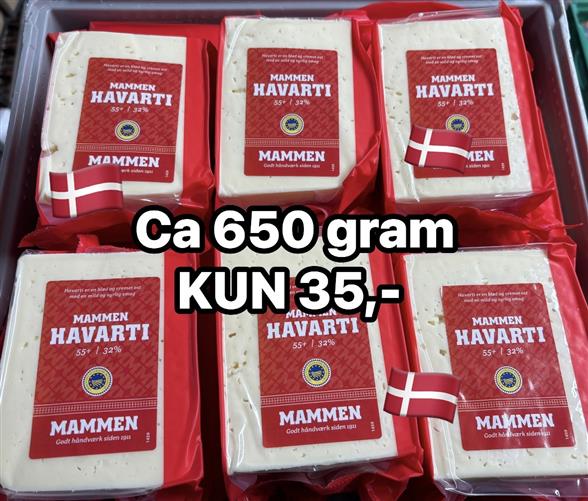 1 stykke Mammen Havarti ost