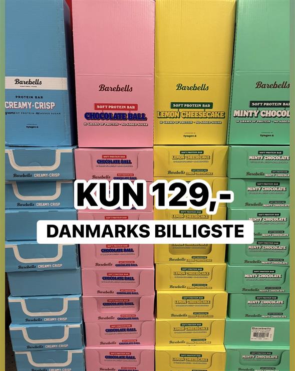 1 kasse Barebells protein bars