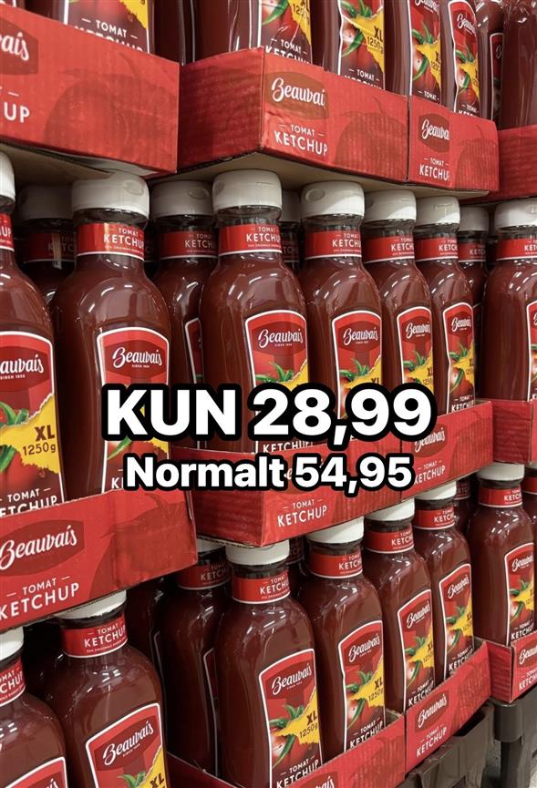 1 flaske Beauvais tomat ketchup
